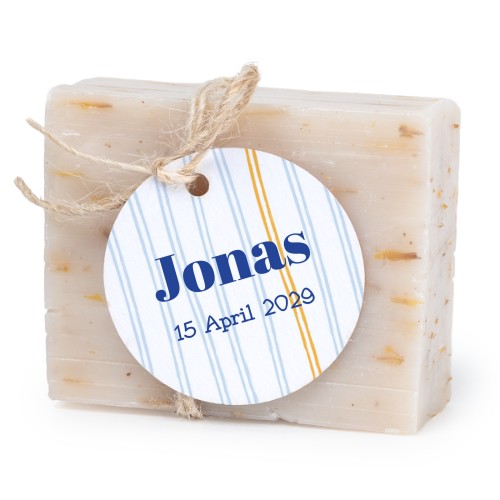 Zeepje met rond label (set van 6)