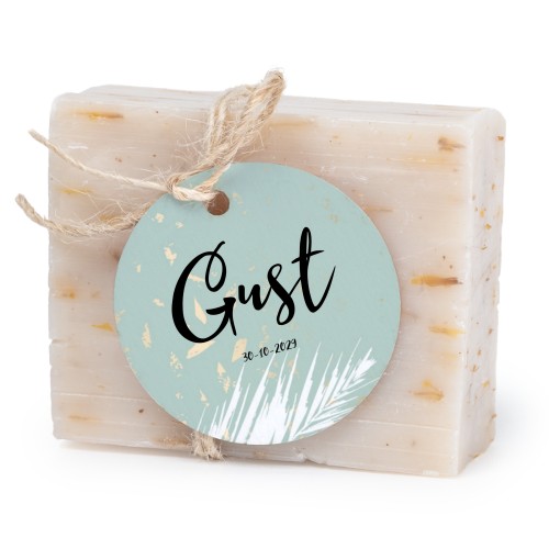 Fast tvål med rund etikett (6 st)