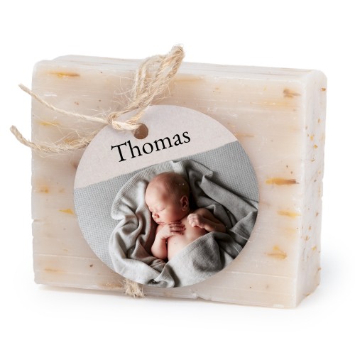 Soap bar with round label (6 pcs)