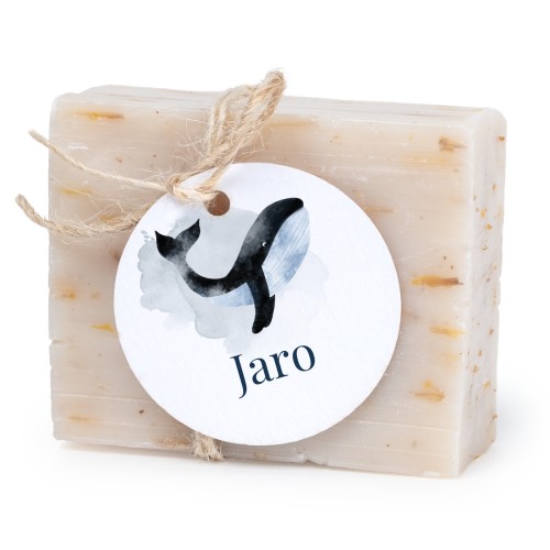 Lot de 6 savons avec étiquettes rondes