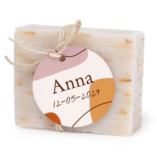 Soap bar with round label (6 pcs)