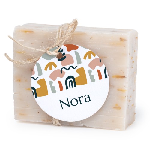 Soap bar with round label (6 pcs)