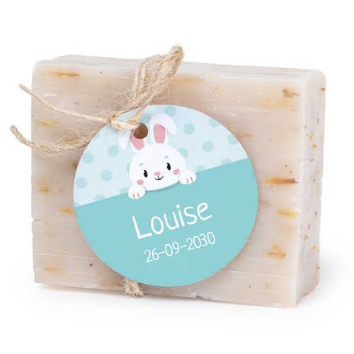 Fast tvål med rund etikett (6 st)