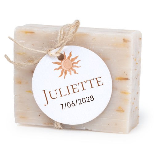 Soap bar with round label (6 pcs)