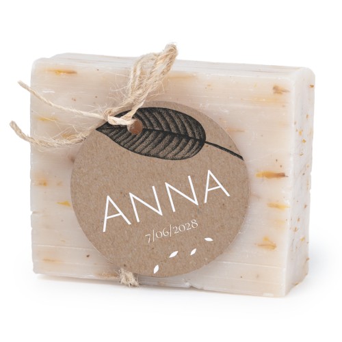 Seife mit rundem Etikett (6er-Set)