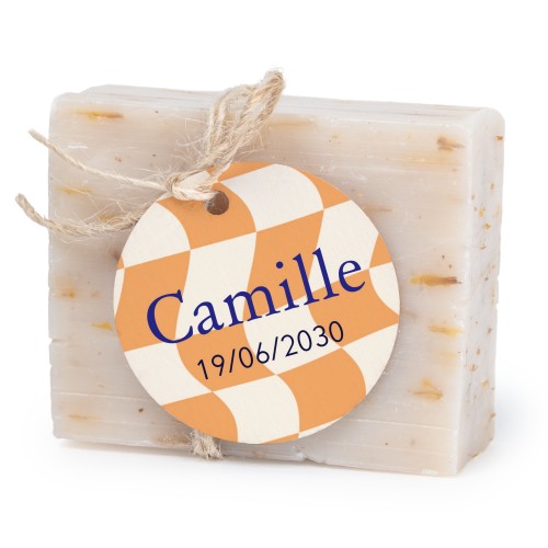 Soap bar with round label (6 pcs)