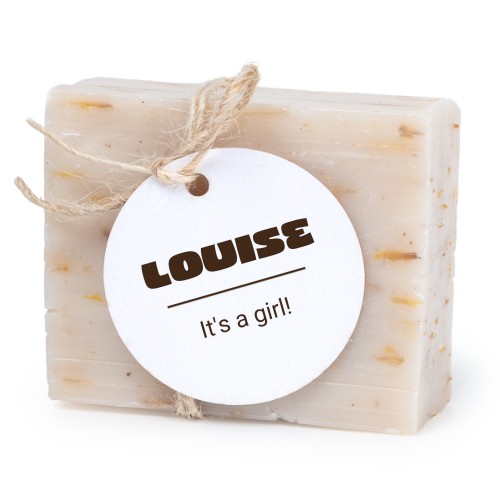 Zeepje met rond label (set van 6)