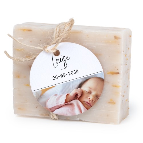 Soap bar with round label (6 pcs)