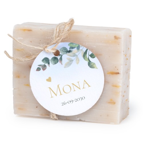 Soap bar with round label (6 pcs)