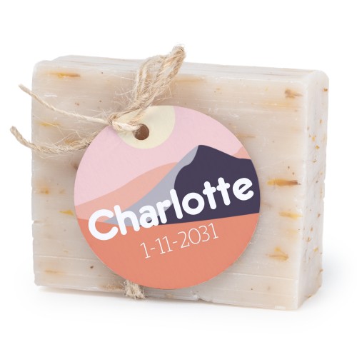 Soap bar with round label (6 pcs)