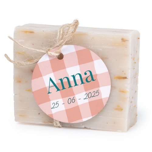 Soap bar with round label (6 pcs)