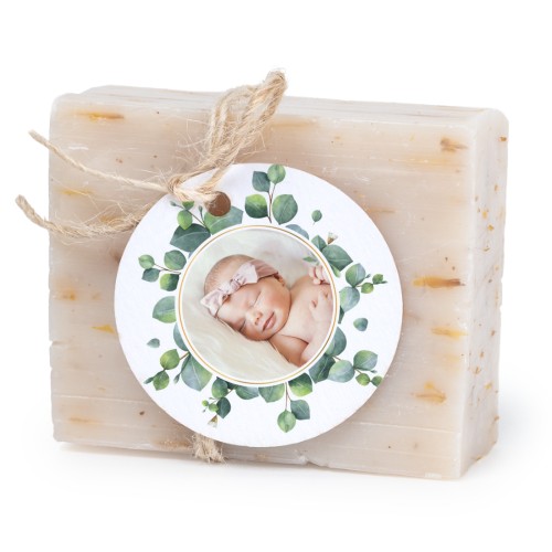 Soap bar with round label (6 pcs)