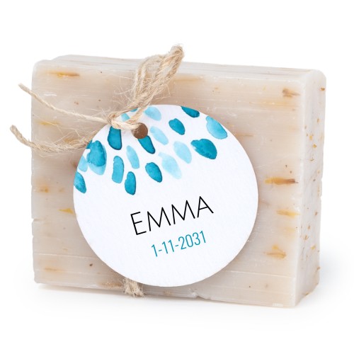 Soap bar with round label (6 pcs)