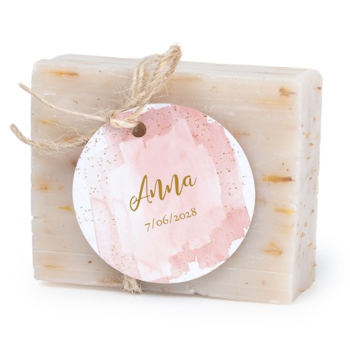 Seife mit rundem Etikett (6er-Set)