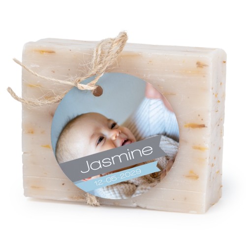 Seife mit rundem Etikett (6er-Set) Seife mit rundem Etikett (6er-Set)