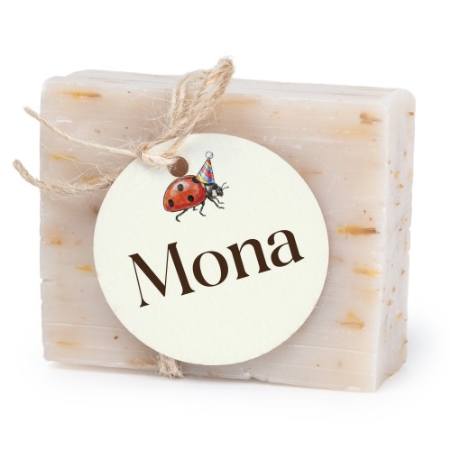 Zeepje met rond label (set van 6)