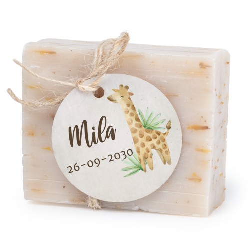 Soap bar with round label (6 pcs)