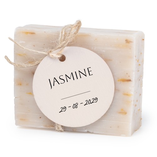 Lot de 6 savons avec étiquettes rondes