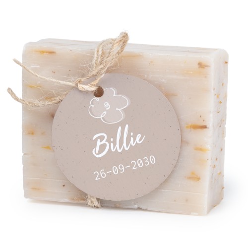 Soap bar with round label (6 pcs)