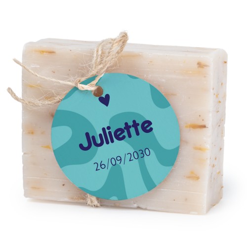 Såpestykke med rund etikett (sett à 6)