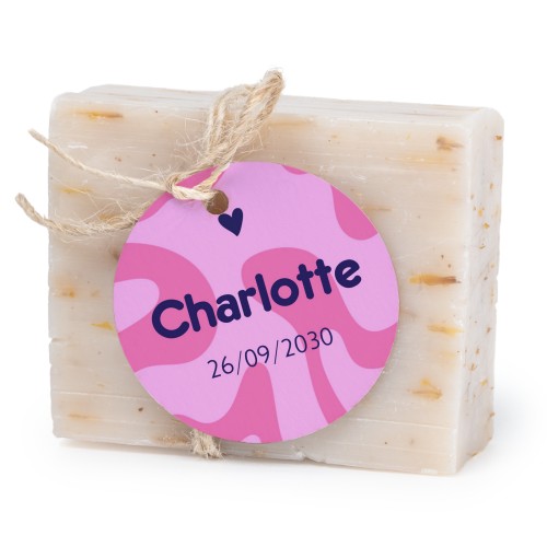 Soap bar with round label (6 pcs)