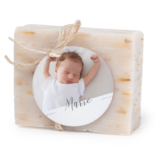 Soap bar with round label (6 pcs)