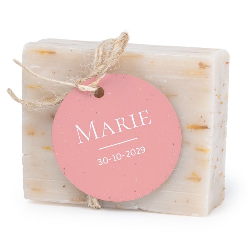 Soap bar with round label (6 pcs)