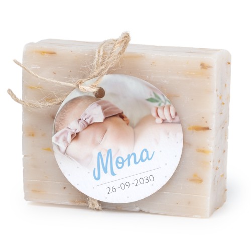 Lot de 6 savons avec étiquettes rondes