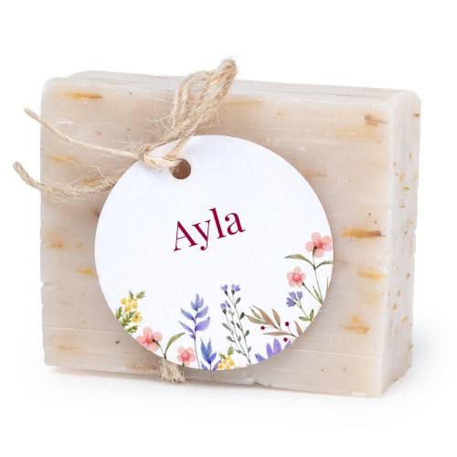 Soap bar with round label (6 pcs)