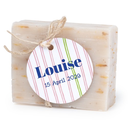 Zeepje met rond label (set van 6)