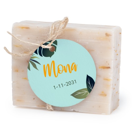 Fast tvål med rund etikett (6 st)