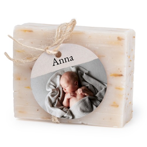 Lot de 6 savons avec étiquettes rondes