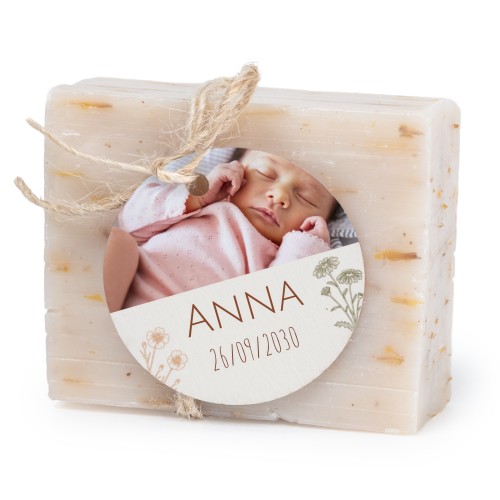 Soap bar with round label (6 pcs)