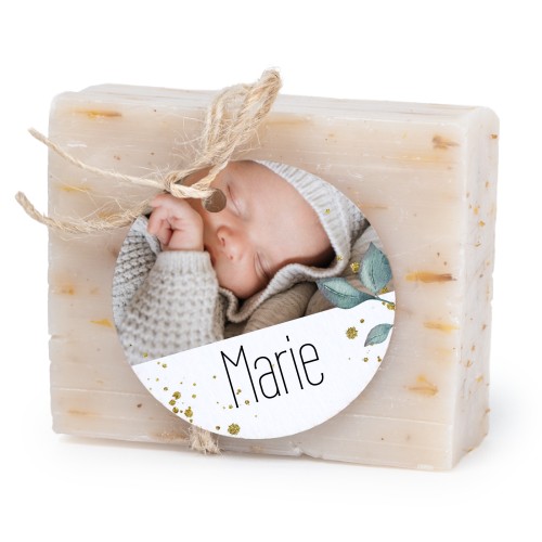 Soap bar with round label (6 pcs)