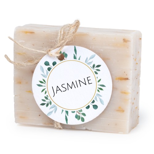 Fast tvål med rund etikett (6 st)