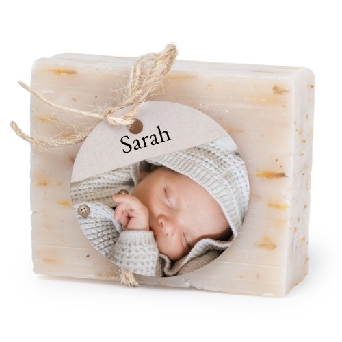 Soap bar with round label (6 pcs)