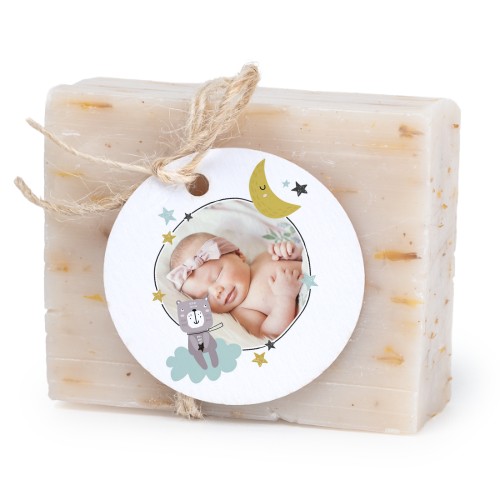 Soap bar with round label (6 pcs)