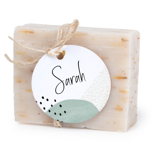 Soap bar with round label (6 pcs)