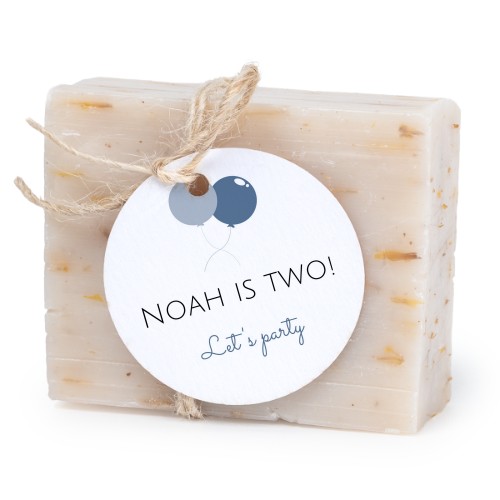 Fast tvål med rund etikett (6 st)