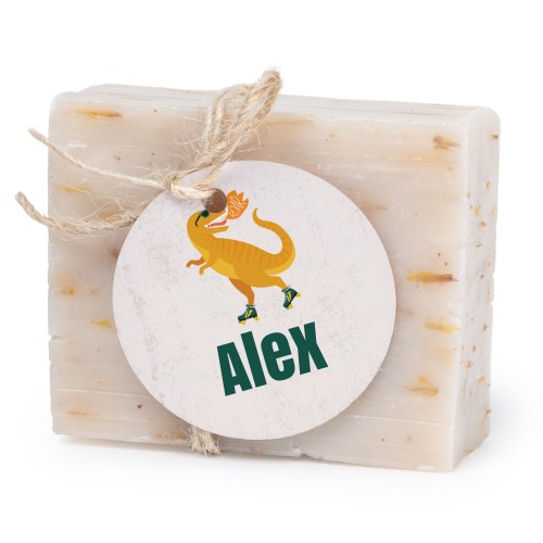 Lot de 6 savons avec étiquettes rondes