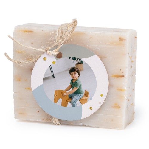 Soap bar with round label (6 pcs)