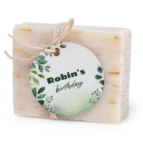 Soap bar with round label (6 pcs)