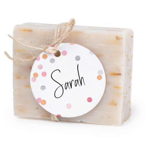 Soap bar with round label (6 pcs) Soap bar with round label (6 pcs)
