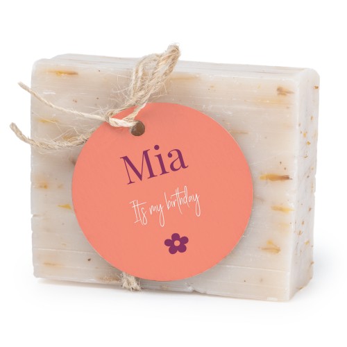Soap bar with round label (6 pcs)