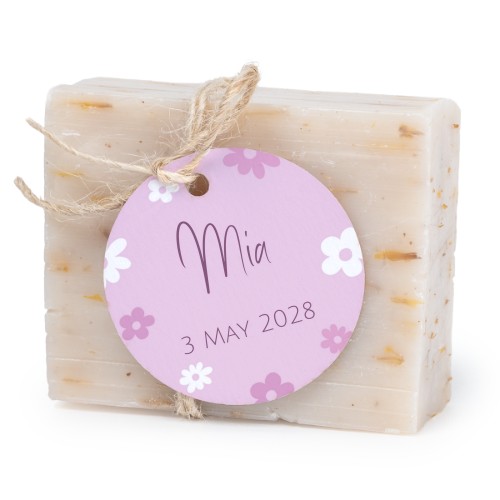 Seife mit rundem Etikett (6er-Set)