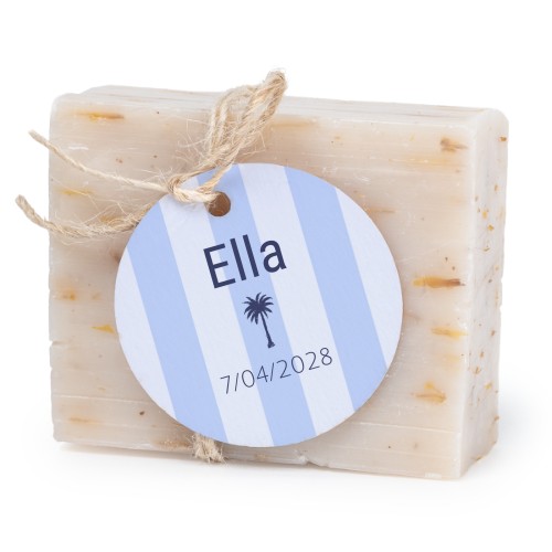 Fast tvål med rund etikett (6 st)