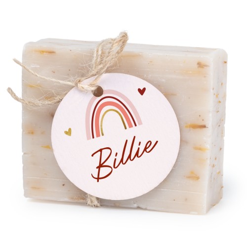 Soap bar with round label (6 pcs)