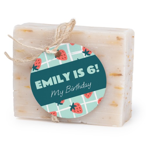 Soap bar with round label (6 pcs)