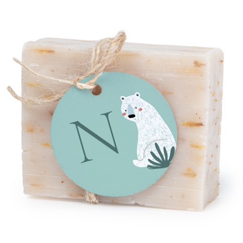 Soap bar with round label (6 pcs)