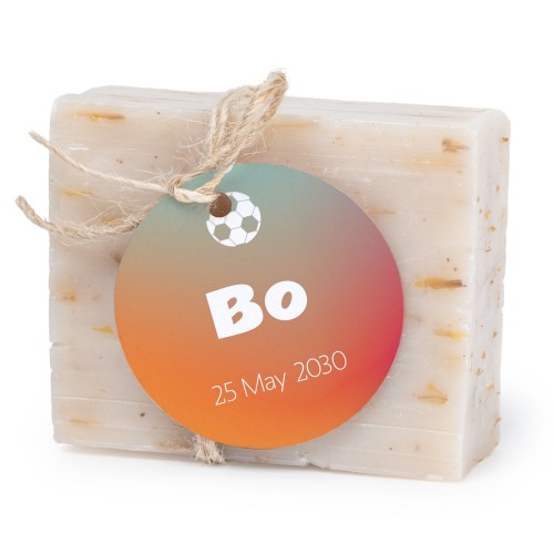 Lot de 6 savons avec étiquettes rondes